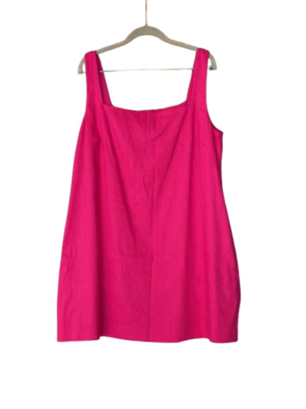 Antonio Melani Eliana Linen Blend Sleeveless Dress Womens XL Candy Pink NEW